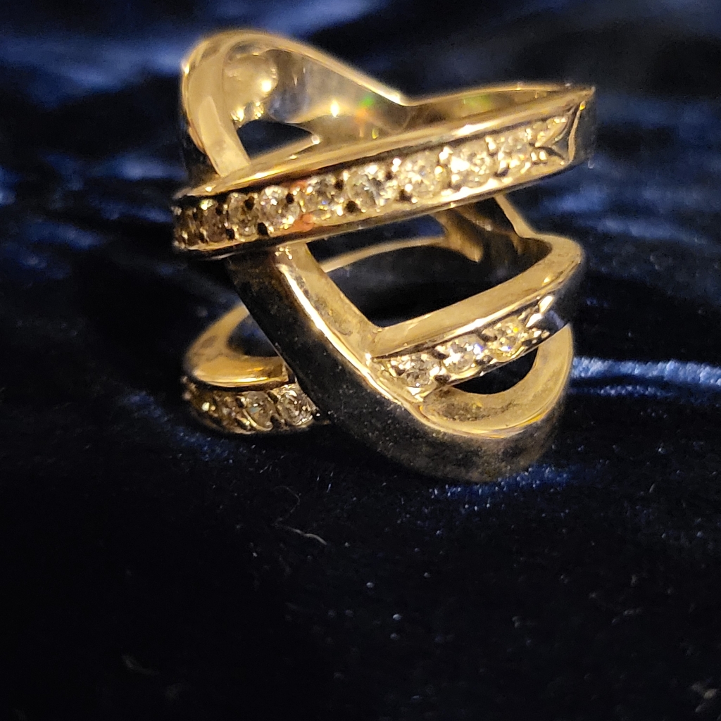Silver Crystal Ring